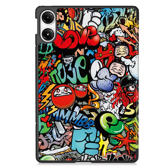 Etui do Xiaomi Redmi Pad Pro / Xiaomi Poco Pad, Smartcase, graffiti