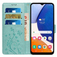 Etui z klapką do Samsung Galaxy A55 5G, Butterfly, jasno niebieskie