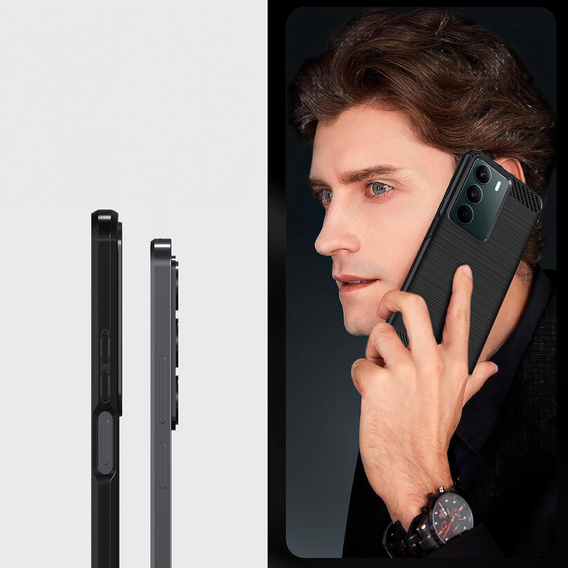 Etui do Realme C71, Carbon, czarne