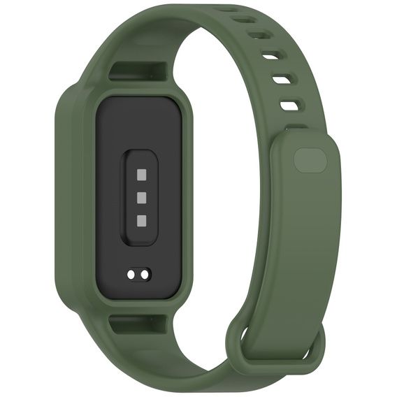 Pasek Silikonowy do Xiaomi Smart Band 9 Active / Xiaomi Redmi Band 3, Zielony