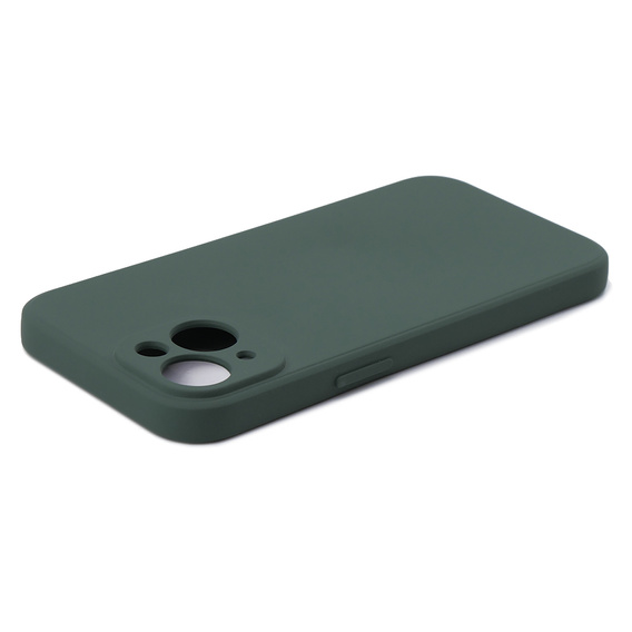 Etui do iPhone 15, Silicone Lite, ciemnozielone