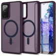 Etui do Samsung Galaxy S20 FE, do MagSafe, ERBORD Matt Case, ciemnofioletowe + Szkło na ekran