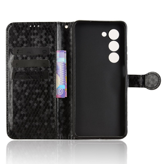 Etui z klapką do Oppo A5 5G / A5m, Wallet Rhombus, czarne