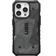Etui Urban Armor Gear do iPhone 15 Pro, Pathfinder MagSafe Geo Camo, szare