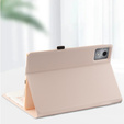 Etui z klawiaturą do Lenovo Tab K11 Plus, Leather Pen Slot TouchPad, różowe