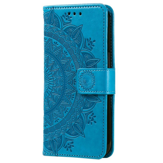 Etui z klapką do Samsung Galaxy A55 5G, Mandala, niebieskie