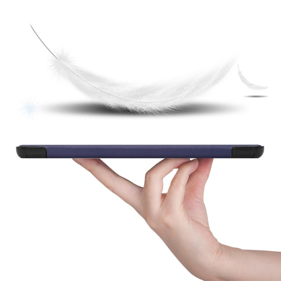 Etui do Samsung Galaxy Tab S10 Lite / S10 FE / S9 FE, Tri-fold, z miejscem na rysik, granatowe