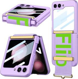 Etui do Samsung Galaxy Z Flip7 FE / Z Flip6, Strap Cover, fioletowe