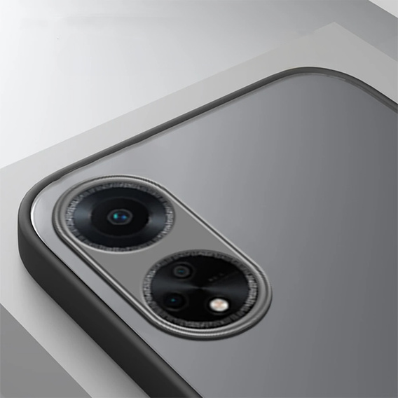 Etui do Oppo A18 4G / A38 4G, Fusion Hybrid, z ochroną aparatu, matowe / czarne