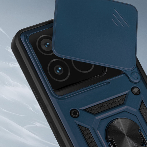 Etui pancerne do Xiaomi 15T Pro, CamShield Slide, niebieskie
