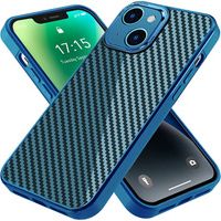 Etui Slim Carbon do iPhone 14 Plus, Blue