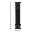 Bransoleta do Apple Watch 1/2/3/4/5/6/7/8/9/10/11/SE Ultra 1/2/3 42/44/45/46/49mm, Czarna