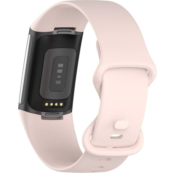 Pasek silikonowy do Fitbit Charge 5, Różowy