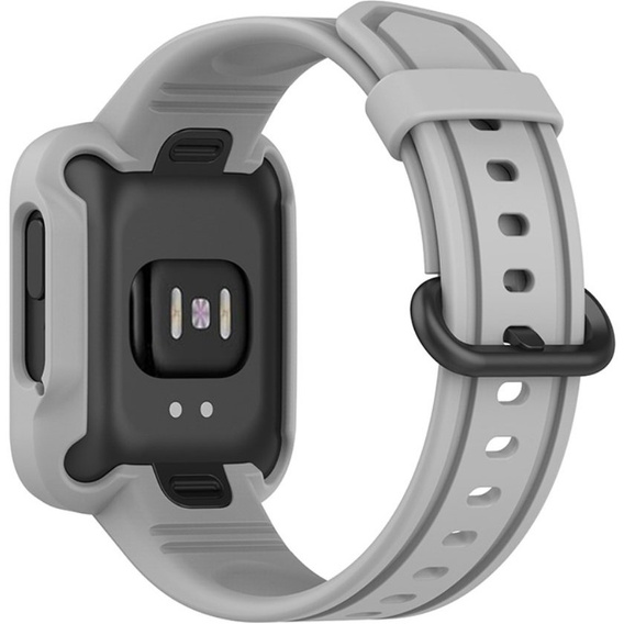 Pasek + Etui do Xiaomi Redmi Watch 2 Lite / Xiaomi Mi Watch Lite, Szary