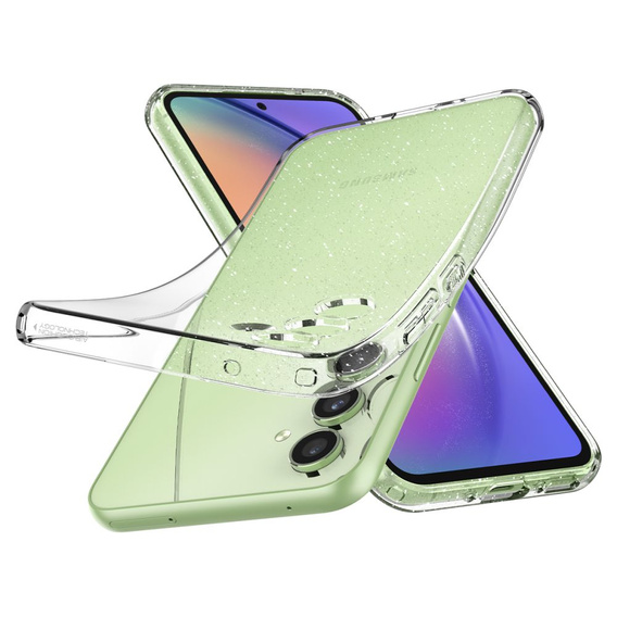 Etui Spigen do Galaxy A54 5G, Liquid Crystal, przezroczyste brokat