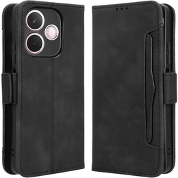 Etui z klapką do Oppo A5 Pro 5G, Card Slot, czarne