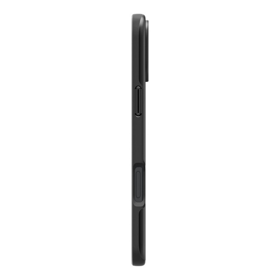 Etui Spigen do iPhone 16, Thin Fit Mag, czarne+ Szkło Hartowane 9H