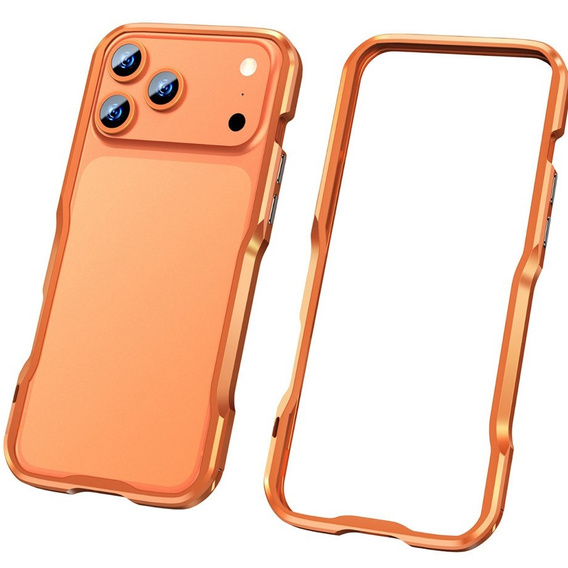 Etui LUPHIE do iPhone 17 Pro, Armor Bumper, pomarańczowe