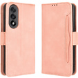 Etui z klapką do OnePlus Nord 5, Card Slot, różowe