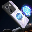 Etui do Xiaomi Poco M7 Pro 5G, z blaszką magnetyczne, przezroczyste / czarne