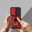 Etui pancerne do Oppo A6 Pro 5G, CamShield Slide, czerwone