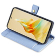 Etui z klapką do Oppo A78 4G, Wallet Zipper Pocket, niebieskie