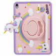 Etui do iPad 11" 2025 A16 (11 gen.) / iPad 10.9" 2022 (10 gen.), dziecięce, Unicorn, różowe