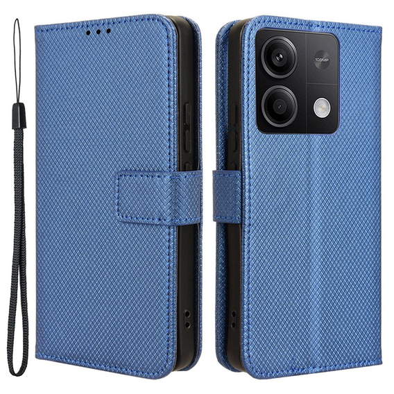 Etui z klapką do Xiaomi Redmi Note 13 5G, Wallet Smart Magnet, niebieskie