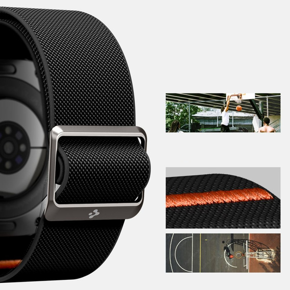 Pasek SPIGEN do Samsung Galaxy Watch Ultra (47 MM), Fit Lite Ultra, Czarny