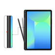 Etui skórzane do Samsung Galaxy Tab S10 Lite / S10 FE / S9 FE, z funkcją usypiania i budzenia – czarne