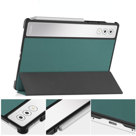 Etui do Lenovo Yoga Tab Plus 12,7", Smartcase, zielone