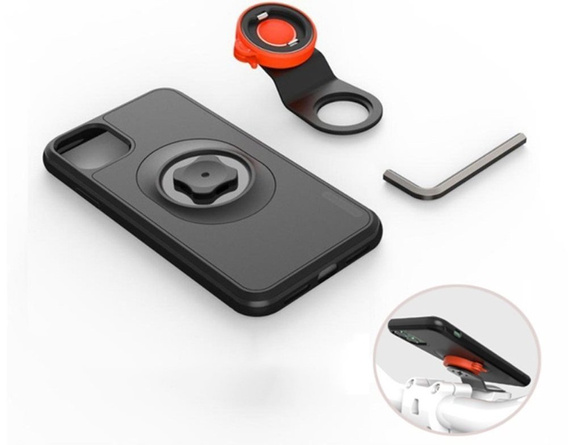 Uchwyt rowerowy na kierownicę + etui ochronne do iPhone 11 (6.1") – mocowanie z systemem blokady