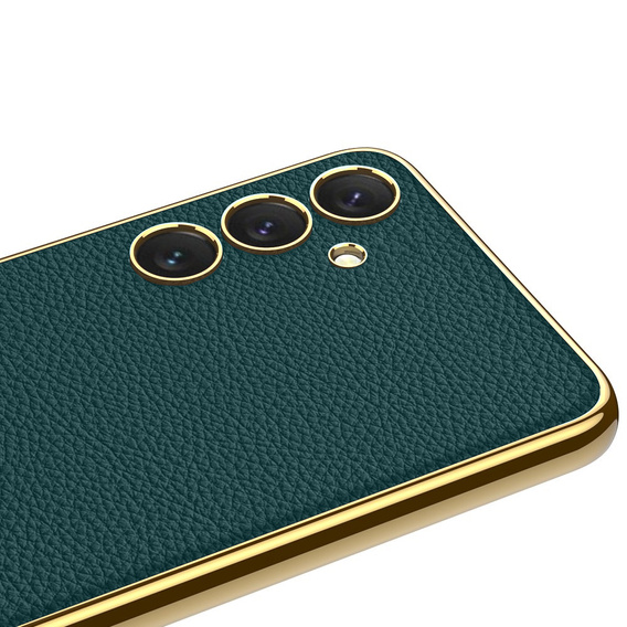 Etui do Samsung Galaxy S24, GKK Leather, zielone