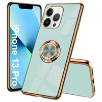 Etui do iPhone 13 Pro, Electro Ring, zielone