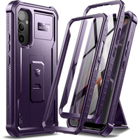 Etui pancerne do Samsung Galaxy A34 5G, Dexnor Full Body (Two Frames), fioletowe