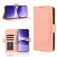 Etui z klapką do Xiaomi Poco F7, Card Slot, różowe