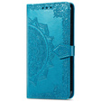 Etui z klapką do Oppo A40 / Oppo A40m, Mandala, niebieskie