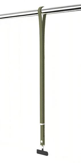 Smycz na telefon kompatybilna z etui do iPhone 17, odpinana magnetyczna klamra, pasek na szyję – zielona