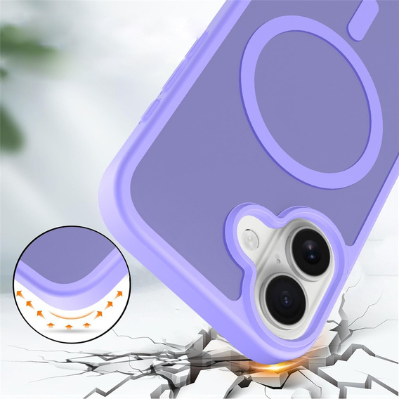 Etui do iPhone 17, Matt Case, do MagSafe, matowe fioletowe