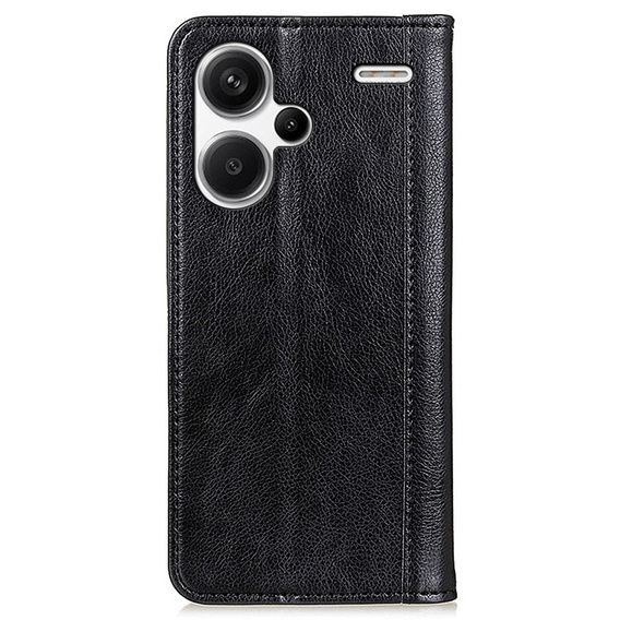 Etui do Xiaomi Redmi Note 13 Pro+, Wallet Litchi Leather, czarne