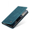 Etui CASEME do OnePlus 15, Leather Wallet Case, niebieskie