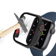 2w1 Etui + Szkło Hartowane do Apple Watch 7/8/9 41MM, Czarne/Czerwone