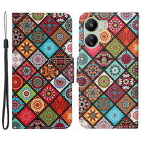 Etui z klapką do Xiaomi Redmi 13C / Poco C65, Wallet, Ethnic Style