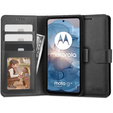 Etui Tech-Protect Wallet do Motorola Moto G24 / G24 Power / G04, czarne