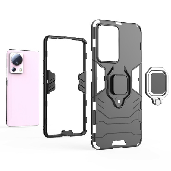 Etui do Xiaomi 13 Lite, Kickstand Ring, czarne