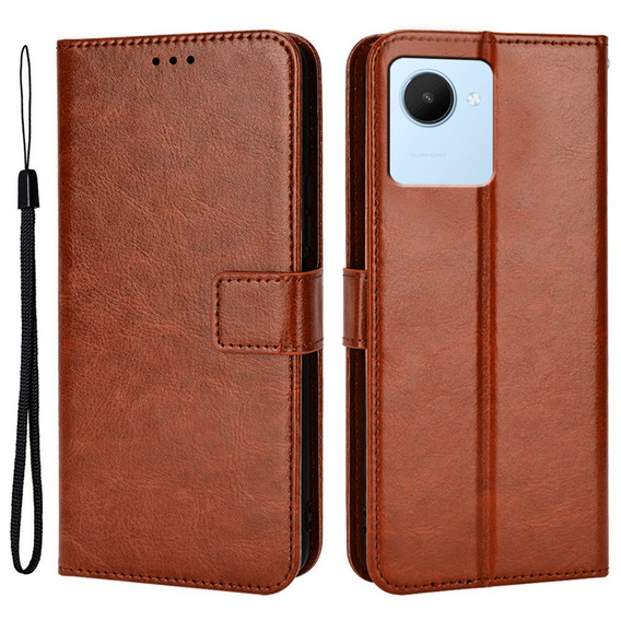 Etui Wallet do Realme C30 / Narzo 50i Prime, Brown