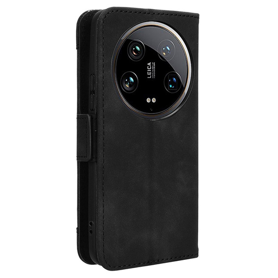Etui z klapką do Xiaomi 14 Ultra, Card Slot, czarne