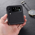 Etui Litchi Leather do Samsung Galaxy Z Flip 4, Black