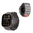 Pasek Nylonowy ERBORD Runner do Apple Watch 1/2/3/4/5/6/7/8/9/10/11/SE Ultra 1/2/3 42/44/45/46/49mm, Szary
