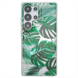 Etui do Samsung Galaxy S25 Ultra z motywem liści – zielone